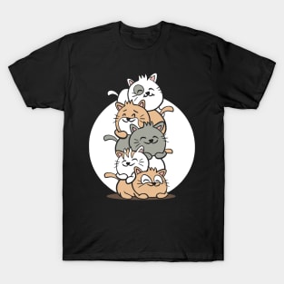 A bunch of cats piled on top of each other T-Shirt